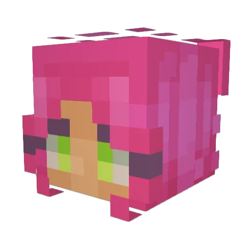AleGio2019 Minecraft avatar head, 3D render