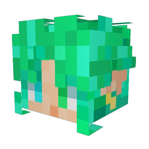 AleHam Minecraft avatar head, 3D render