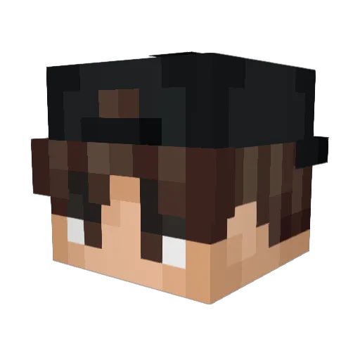 AleJxKill Minecraft avatar head, 3D render