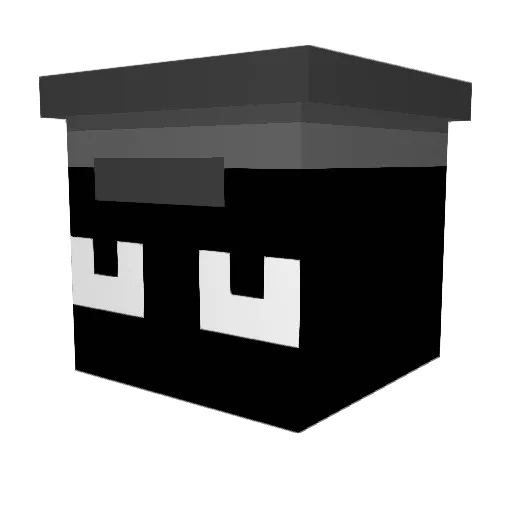 AleMC500 Minecraft avatar head, 3D render