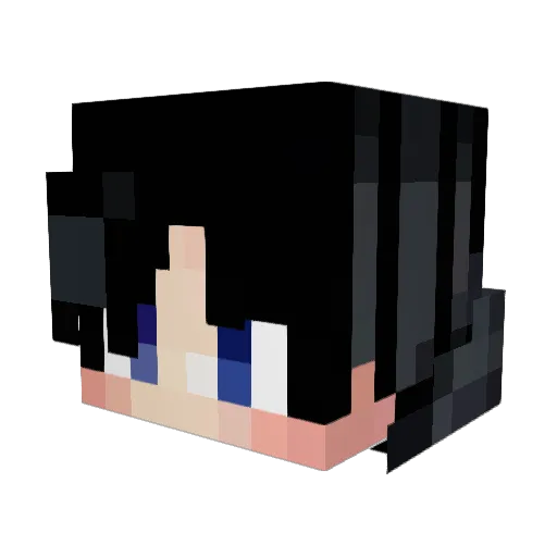 AleNationVibes Minecraft avatar head, 3D render