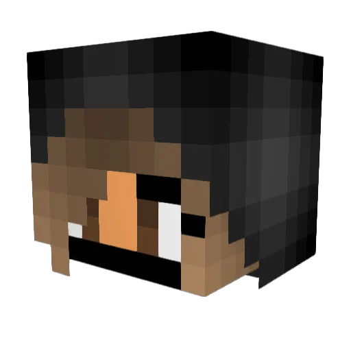 AlePatro Minecraft avatar head, 3D render