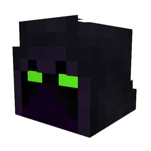AleSick Minecraft avatar head, 3D render