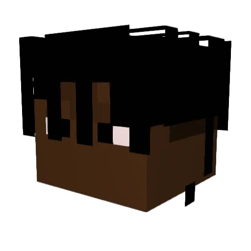 AleVJ Minecraft avatar head, 3D render