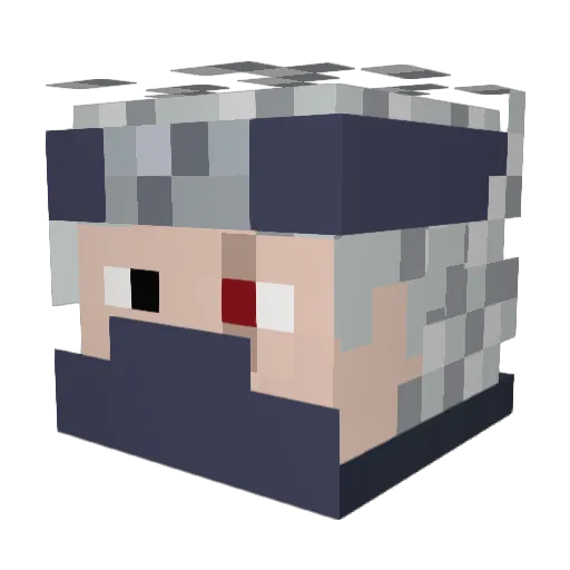 AleX2001NS Minecraft avatar head, 3D render