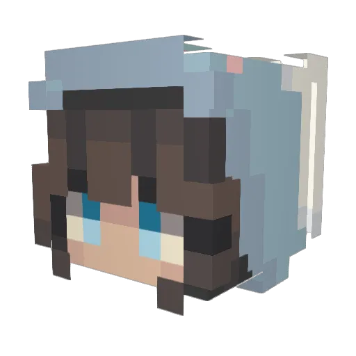 AleXTT19 Minecraft avatar head, 3D render