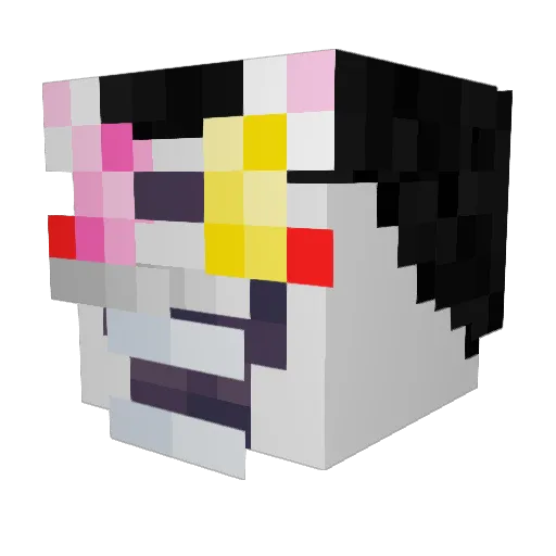 AleXomething Minecraft avatar head, 3D render