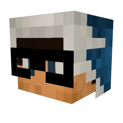 Ale_BL Minecraft avatar head, 3D render