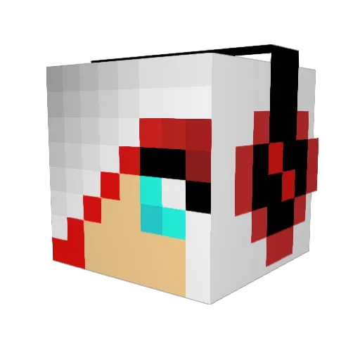 Alea_Mortis Minecraft avatar head, 3D render