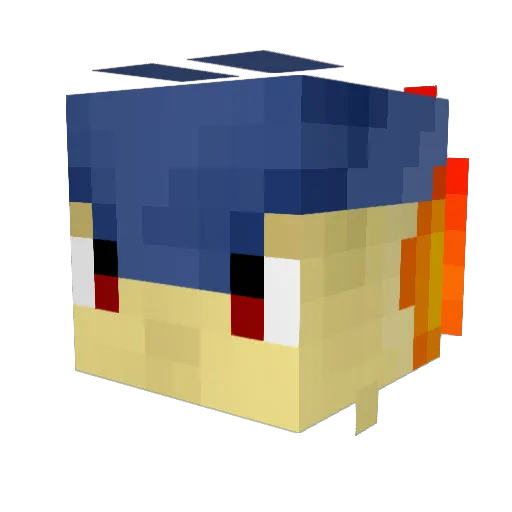 Aleander_78 Minecraft avatar head, 3D render