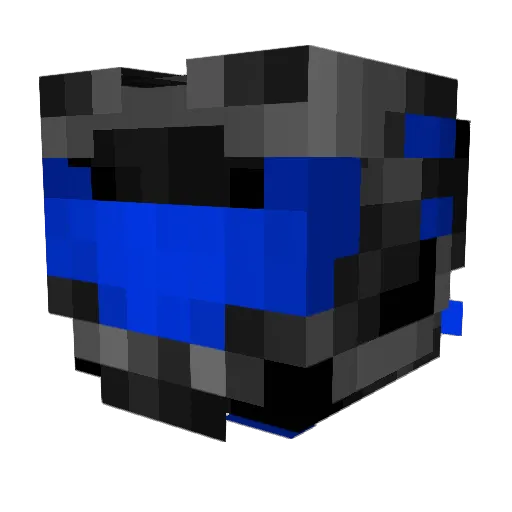 AlebCay Minecraft avatar head, 3D render