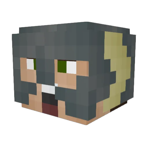 Alebomb123 Minecraft avatar head, 3D render
