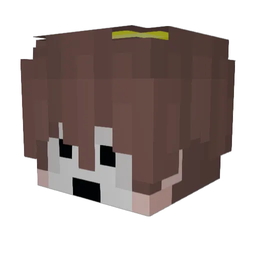 AlecArts Minecraft avatar head, 3D render