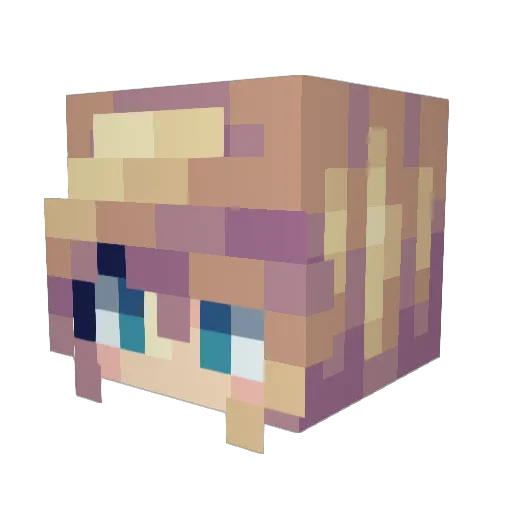 AlecCross Minecraft avatar head, 3D render