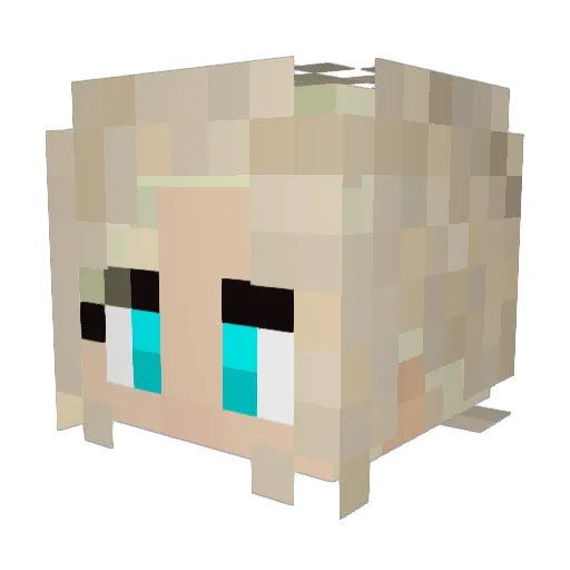 AlecKingSlayer Minecraft avatar head, 3D render
