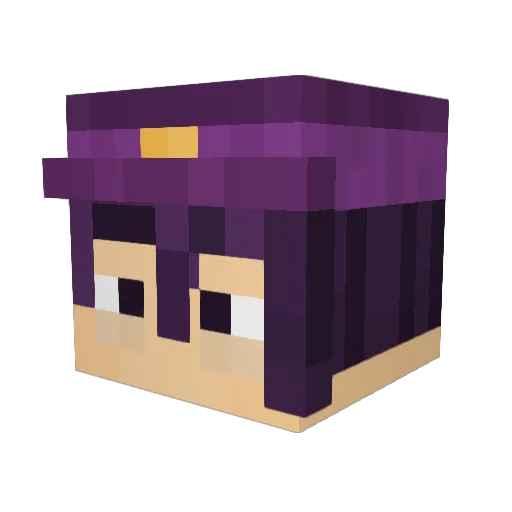 AlecPriest Minecraft avatar head, 3D render