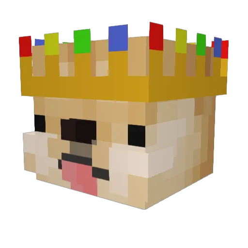 Alecao Minecraft avatar head, 3D render
