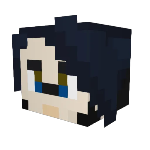 AlechiTheLad Minecraft avatar head, 3D render