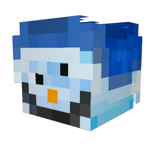 Alecs_MC Minecraft avatar head, 3D render