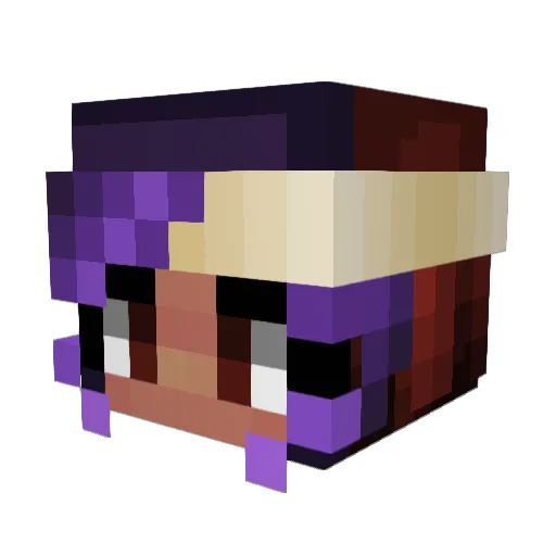 Alect0413 Minecraft avatar head, 3D render