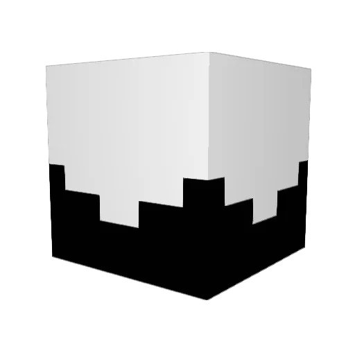 Alecto555 Minecraft avatar head, 3D render