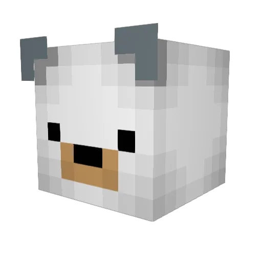 Alectra_online Minecraft avatar head, 3D render