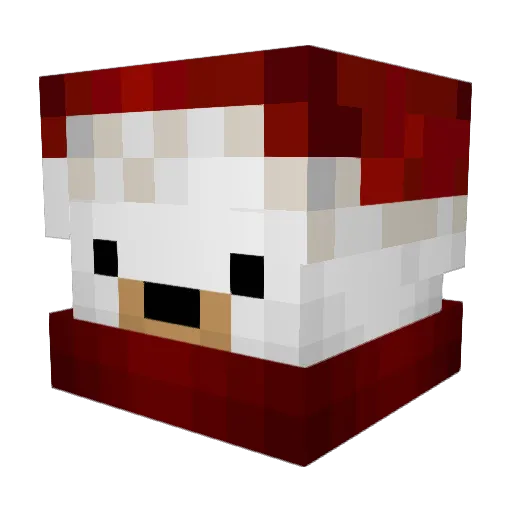 Aledy Minecraft avatar head, 3D render