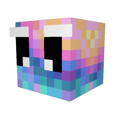 AleeexxS Minecraft avatar head, 3D render