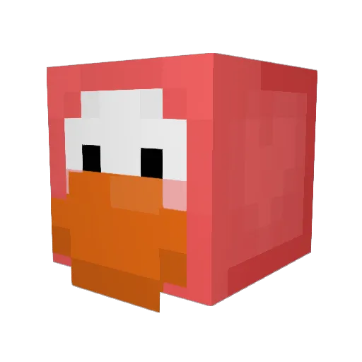 Aleepi Minecraft avatar head, 3D render