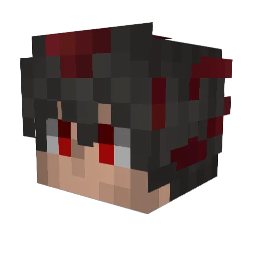 Aleesix Minecraft avatar head, 3D render