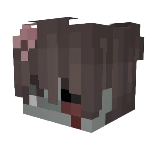 AleexGa Minecraft avatar head, 3D render