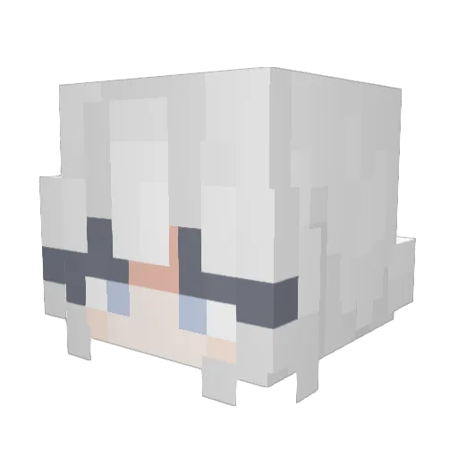 Aleex_2009 Minecraft avatar head, 3D render