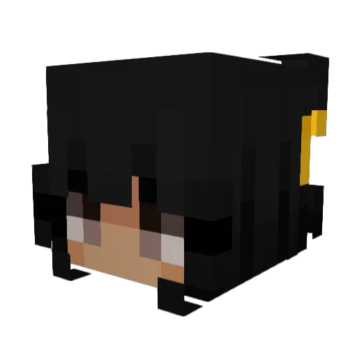 Aleexx04 Minecraft avatar head, 3D render