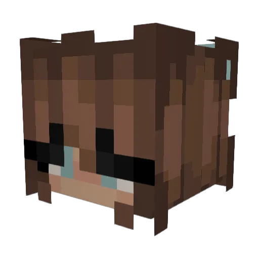 Aleezay_ Minecraft avatar head, 3D render