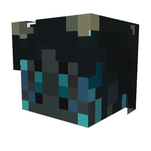AlefMist Minecraft avatar head, 3D render