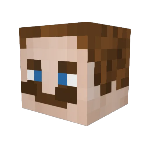 AlegamerWho Minecraft avatar head, 3D render