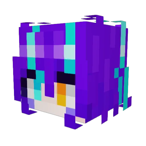 Alegos Minecraft avatar head, 3D render
