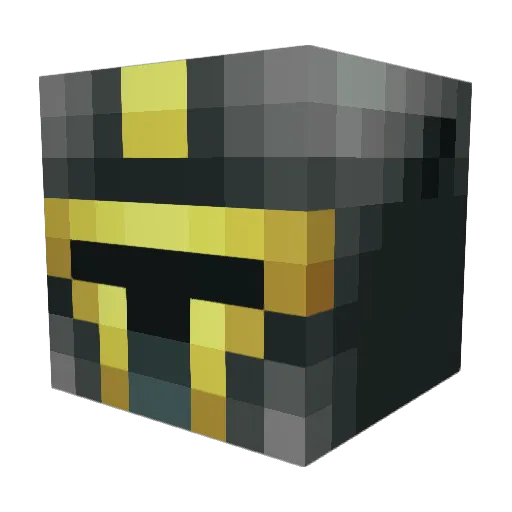 Alegsx Minecraft avatar head, 3D render