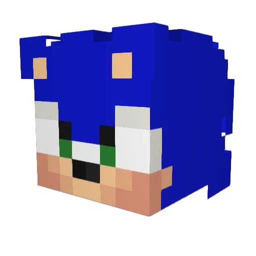 AlehStair Minecraft avatar head, 3D render
