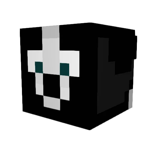 Alehehee Minecraft avatar head, 3D render