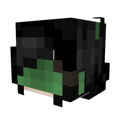 Aleithria Minecraft avatar head, 3D render