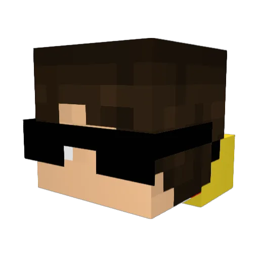 Aleixtr0 Minecraft avatar head, 3D render