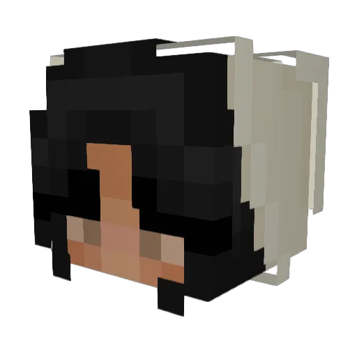 Aleiyah Minecraft avatar head, 3D render