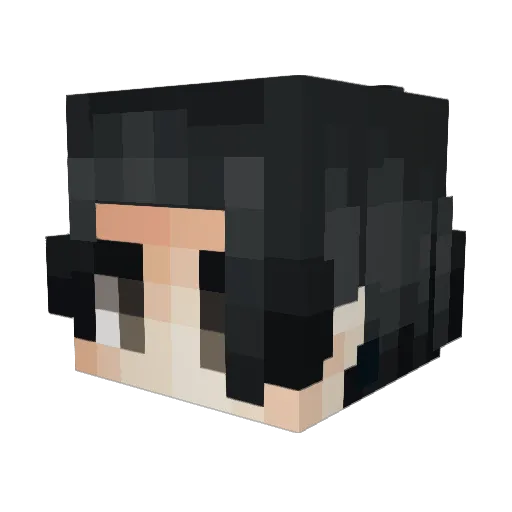 Aleja222 Minecraft avatar head, 3D render