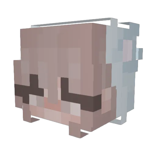 Aleja_PvP Minecraft avatar head, 3D render