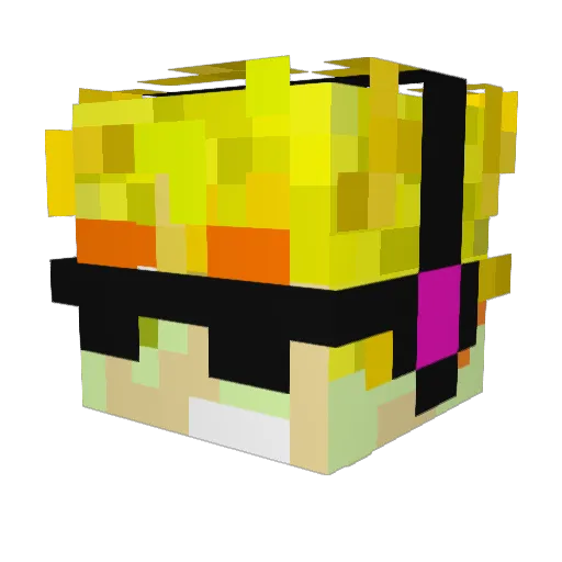 Alejan119 Minecraft avatar head, 3D render