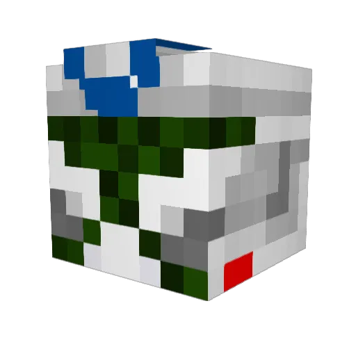 Alejan23 Minecraft avatar head, 3D render