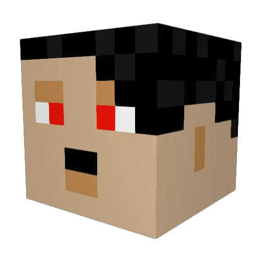 Alejandro0610 Minecraft avatar head, 3D render
