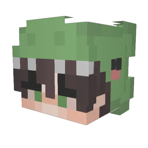 Alejandro12131 Minecraft avatar head, 3D render