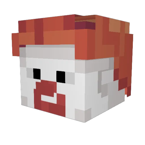 AlejandroBersch Minecraft avatar head, 3D render
